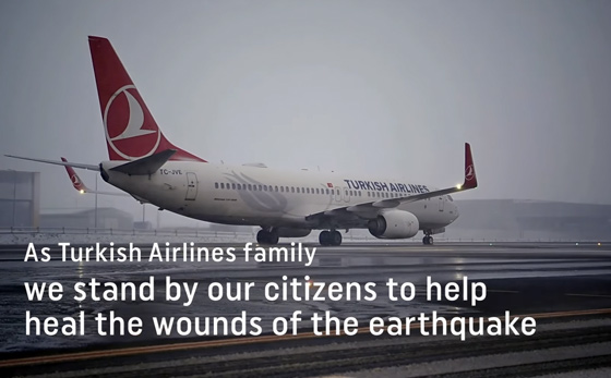 Turkish Airlines continues to mend the wounds of the earthquake