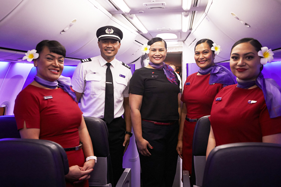 Talofa! Virgin Australia celebrates return to Apia with a Samoan crew