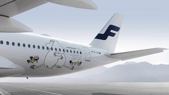 Two Finnair A350s get a Moomin makeover