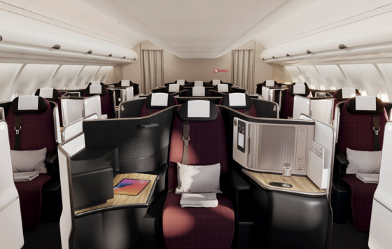 The totally redesigned SWISS Business cabin have aisle access from every seat