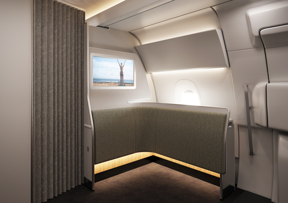 Qantas has revealed the entire cabin of Project Sunrise A350 including a dedicated Wellbeing Zone, Premium Economy, and Economy cabins