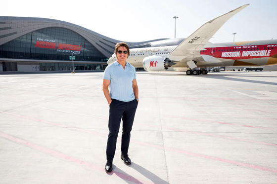 Tom Cruise on first flight into Abu Dhabi International Airport’s new Midfield Terminal