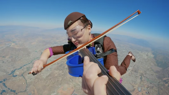 Watch – how Etihad Airways did the impossible: a mid-air orchestra in skydiving stunt