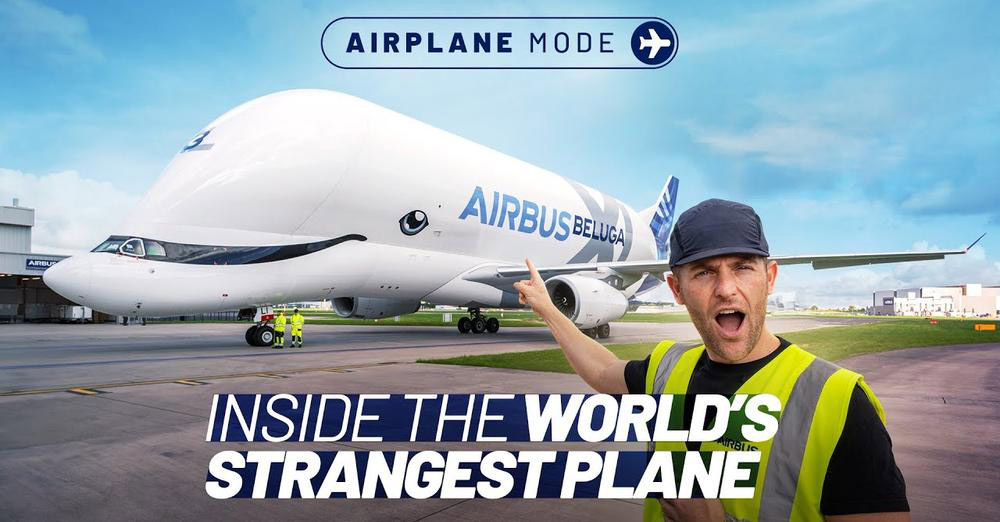 Check out this up-close-and-personal Airbus BelugaXL encounter