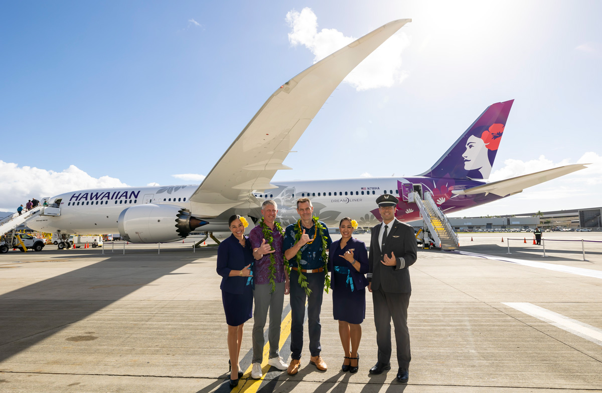 Welcoming Kapuahi, Hawaiian Airlines’ first Boeing 787 Dreamliner