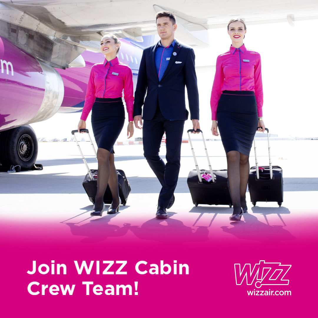 Wizz Air invites you for Cabin Crew open day recruitment around Europe in June