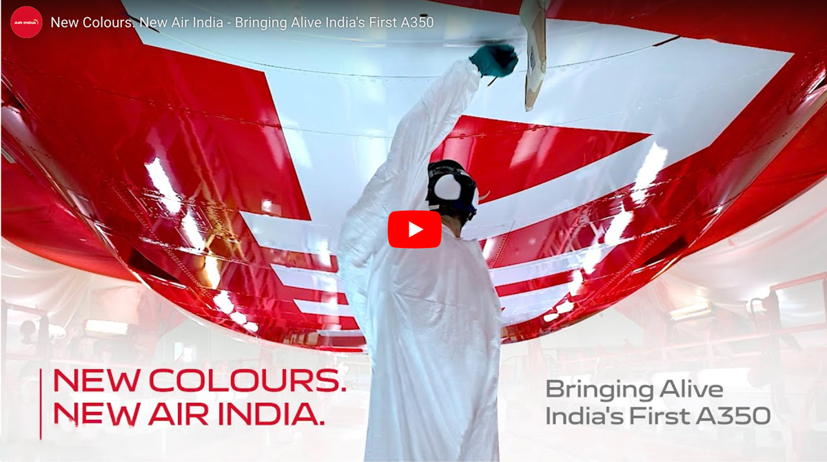 New Colours. New Air India – Bringing Alive India’s First A350