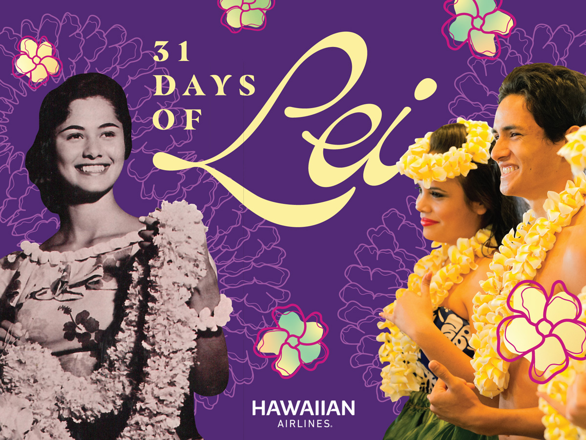 Hawaiian Airlines surprised passengers at Honolulu and Kona airports with 1,500 fresh flower lei 