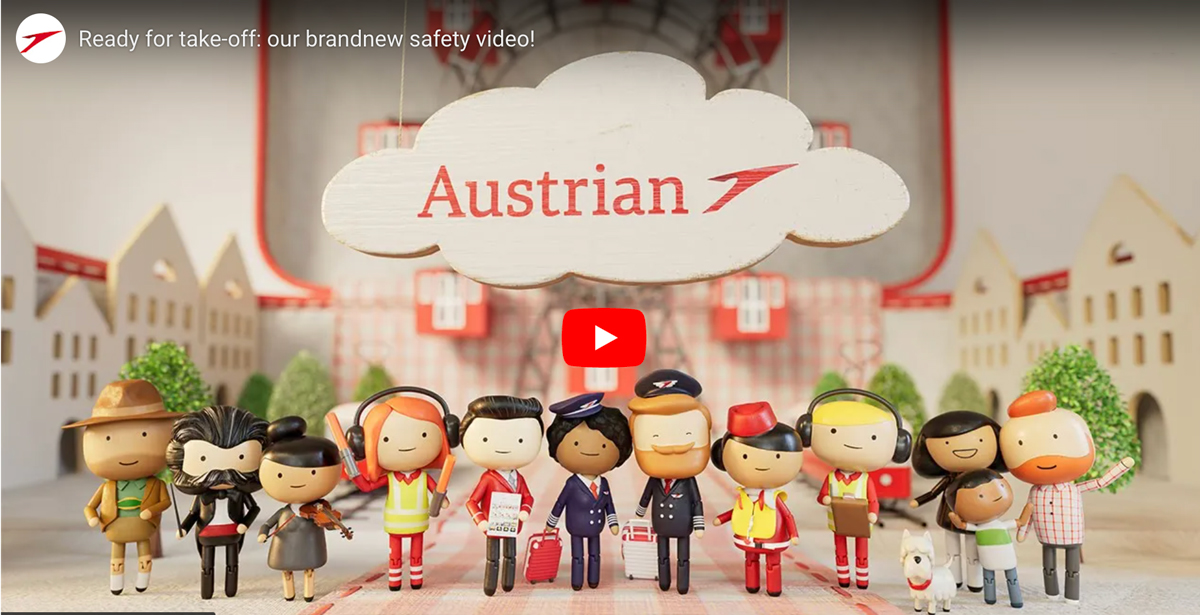 Ready for take-off: Check out Austrian Airlines brand new safety video