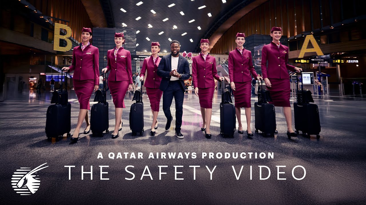 Buckle up: Qatar Airways Unveils New In-Flight Safety Video with Hollywood Comedy at its Hart