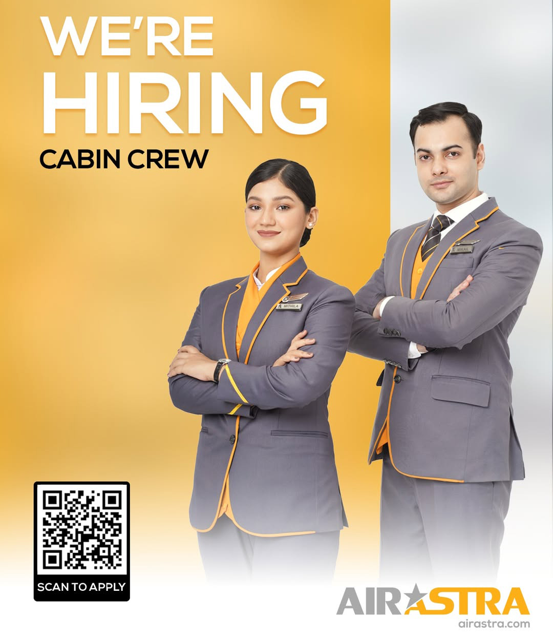Air Astra is hiring Cabin Crew